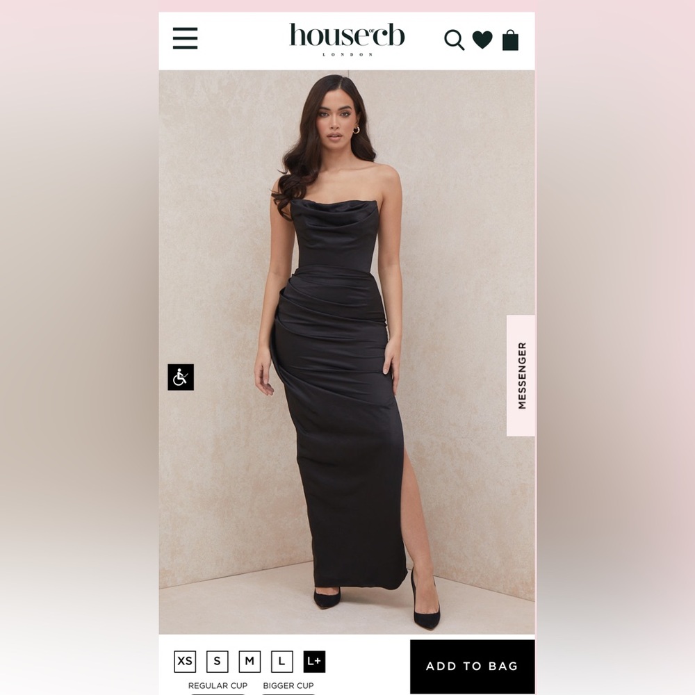 House of CB Formal Corset Dress.